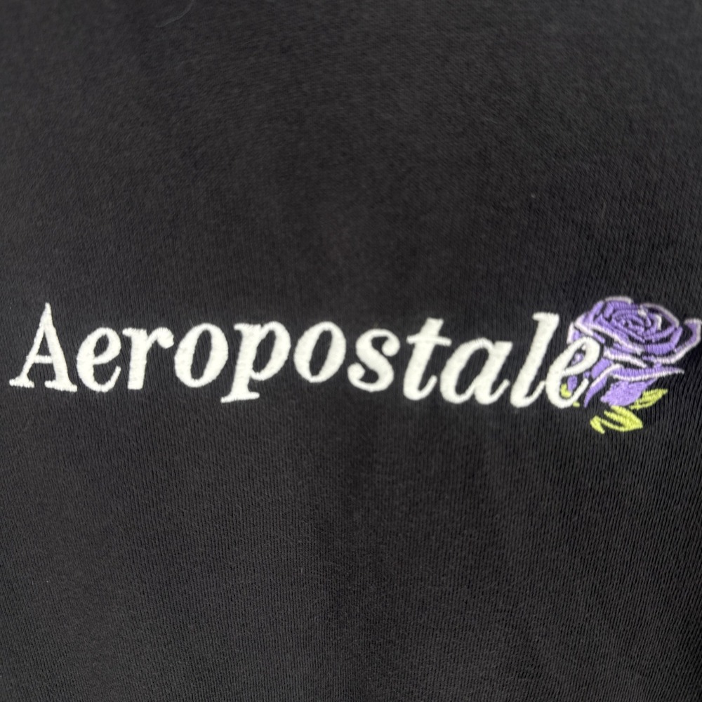 Aeropostale Mens Hoodie Sweatshirt Y2K Retro Streetwear Grunge Fleece Size M